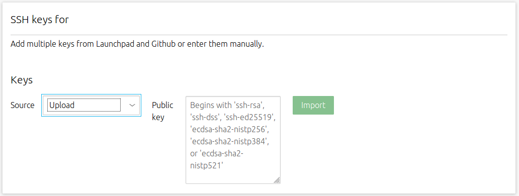 Upload SSH Key alt text
