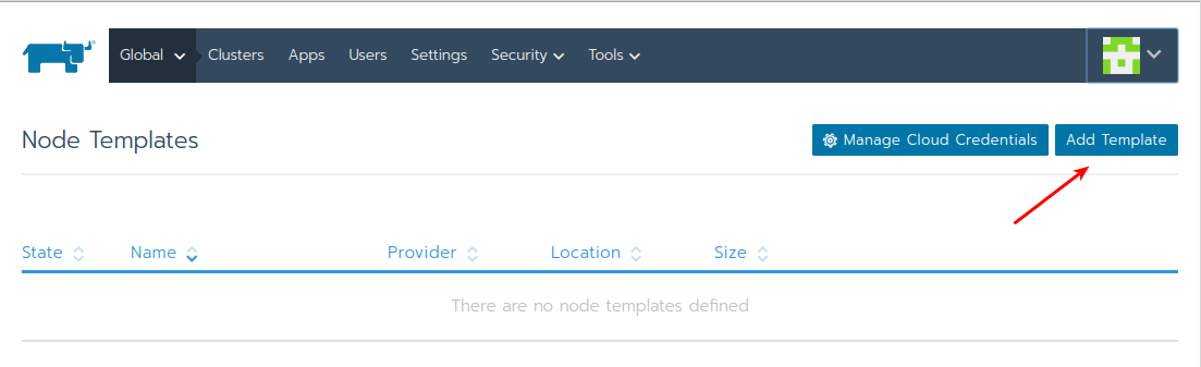Enable Node Template