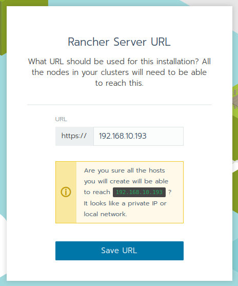 Rancher URL
