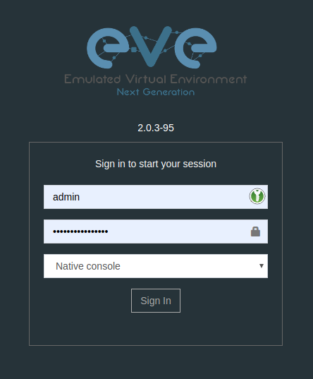 Eve-NG Login Eve-NG Login